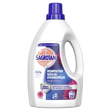 Sagrotan Wäsche-Hygienespüler, Duftedition, Geruchskontrolle 1,5 Liter - Flasche, 20 WL - Bild-Darstellung des Produktes 1