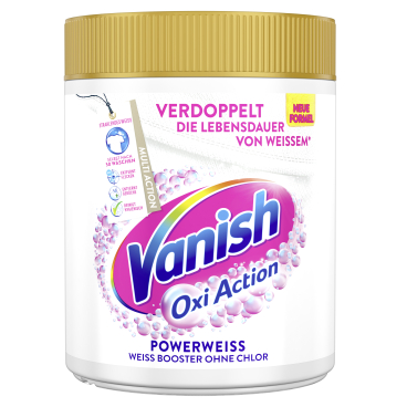Vanish Oxi Action Gold Power-Weiß Fleckenentferner, Pulver 550 g - Dose - Bild-Darstellung des Produktes 1