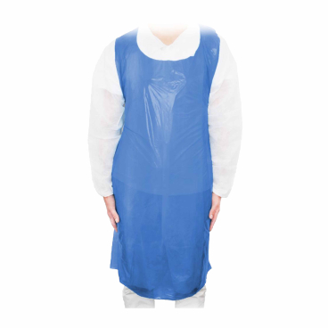 MaiMed Apron Schutzschürze, PE 1 Packung = 50 Stück, Blau, 75 cm x 125 cm, Heavy - Bild-Darstellung des Produktes 1
