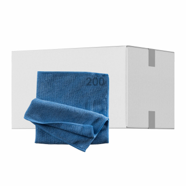 Mopptex Mikrofasertuch LIGHT Professional, 38 x 38 cm 1 Karton = 200 Stück, blau - Bild-Darstellung des Produktes 1