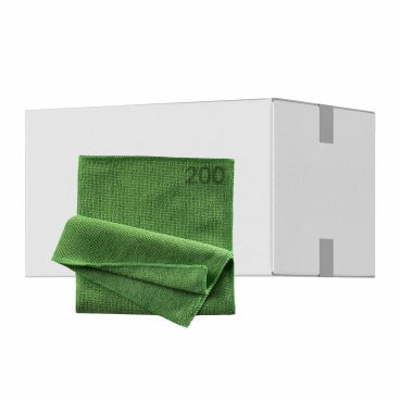 Mopptex Mikrofasertuch LIGHT Professional, 38 x 38 cm 1 Karton = 200 Stück, grün - Bild-Darstellung des Produktes 1