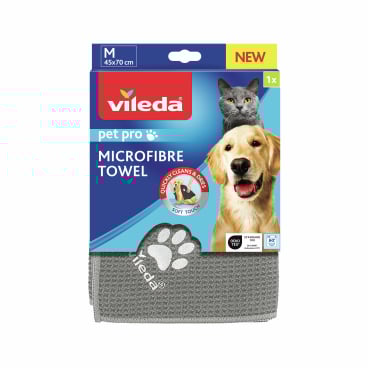 Vileda Pet Pro Microfibre Towel Mikrofasertuch 1 Packung = 1 Tuch, 45 x 70 cm, Größe: M - Bild-Darstellung des Produktes 1