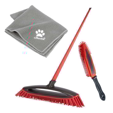 Vileda Pet Pro Set Reinigungsset 1 Set, Always Clean Besen, Electrostatic Brush, Microfibre Towel - Bild-Darstellung des Produktes 1