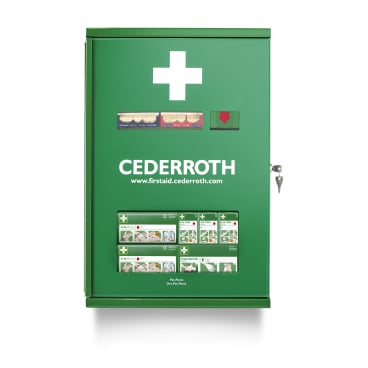 Cederroth Erste-Hilfe-Schrank, Doppeltür Maße (B x H x T): 38 x 58 x 17 cm - Bild-Darstellung des Produktes 1