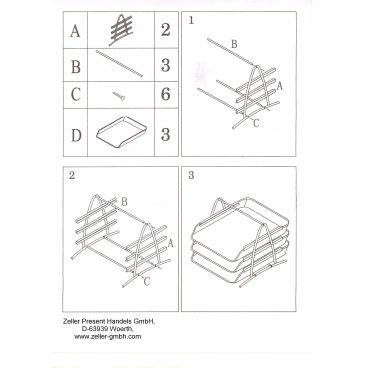 Zeller Dokumenten-Ablage Mesh - Ordentlich Organisiert Für Büro Und Zuhause