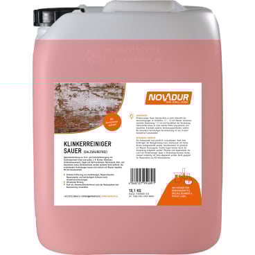 NOVADUR Klinkerreiniger sauer (Salzsäurefrei) 10 l - Kanister - Bild-Darstellung des Produktes 1