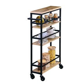 Kesper Nischenregal auf Rollen für die Küche, mit Metallrahmen Maße (L x B x H): 50 x 15 x 81 cm kaufen