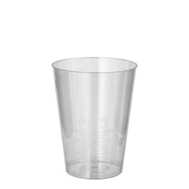 Papstar Trinkbecher, 0,2 l, glasklar, mit Füllstrich 1 Packung = 50 Stück - Bild-Darstellung des Produktes 1
