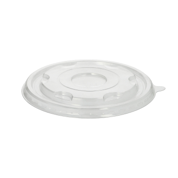 Papstar Deckel R-PET, Ø 17 cm, für Zuckerrohrschalen 1 Packung = 25 Stück - Bild-Darstellung des Produktes 1