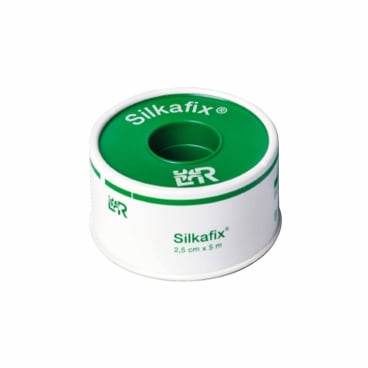 Silkafix® Heftpflaster, weiß 1 Rolle auf Kunststoff-Knipsspule, Maße: 2,5 cm x 5 m - Bild-Darstellung des Produktes 1