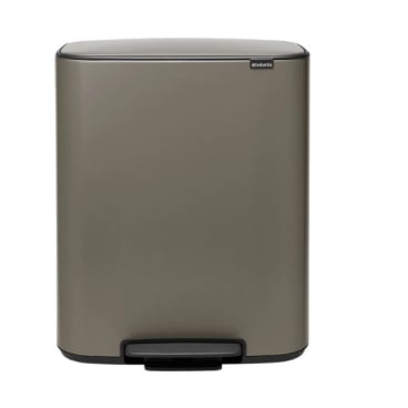 Brabantia Bo Treteimer, 2 x 30 Liter Farbe: Platinum - Bild-Darstellung des Produktes 1