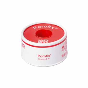 Porofix® Heftpflaster, hellbraun 1 Rolle auf Kunststoff-Knipsspule, Maße: 2,5 cm x 5 m - Bild-Darstellung des Produktes 1