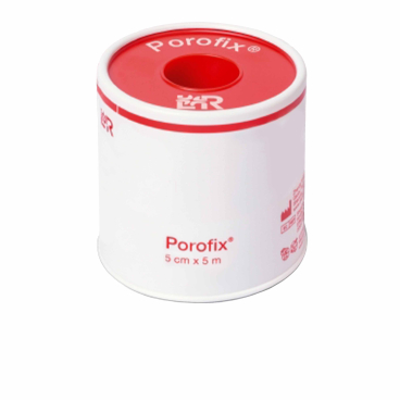 Porofix® Heftpflaster, hellbraun 1 Rolle auf Kunststoff-Knipsspule, Maße: 5 cm x 5 m - Bild-Darstellung des Produktes 1