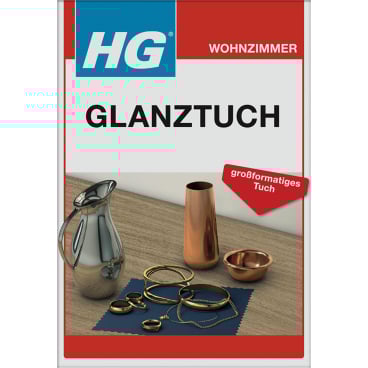 HG® Glanztuch, Silber Reinigungstuch, imprägniert, 30 x 30 cm  1 Tuch, Farbe: Beige - Bild-Darstellung des Produktes 1