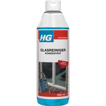 HG® Glasreiniger Konzentrat, schlierenfreie Reinigung, entfettend 500 ml - Flasche - Bild-Darstellung des Produktes 1