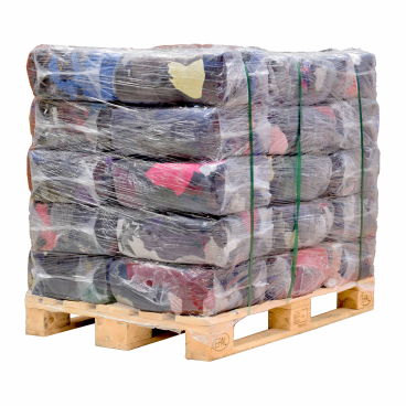 Trikotputzlappen, bunt 1 Palette = 36 Pakete à 10 kg - Bild-Darstellung des Produktes 1