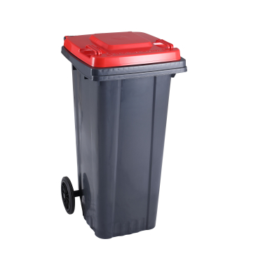 RMV Abfallbehälter, 120 Liter Farbe: rot - Bild-Darstellung des Produktes 1