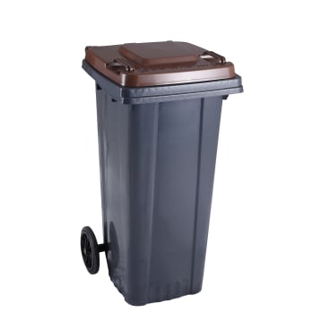 RMV Abfallbehälter, 120 Liter Farbe: braun - Bild-Darstellung des Produktes 1