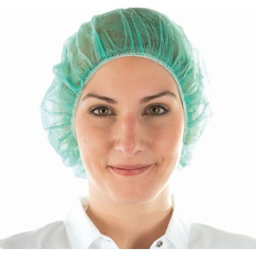 Hygonorm® Bettina Baretthaube Light, PP 1 Packung = 100 Stück, 60 cm, grün - Bild-Darstellung des Produktes 1
