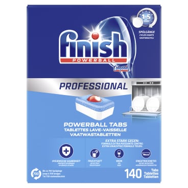 Finish Calgonit Professional Powerball Spülmaschinentabs 1 Packung = 140 Tabs, 2380 g - Bild-Darstellung des Produktes 1
