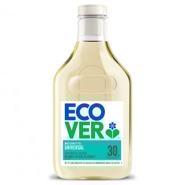 Ecover® Flüssigwaschmittel Universal, kraftvolle Reinigung 1,5 L - Flasche, Duft: Hibiskus- und Jasminduft - Bild-Darstellung des Produktes 1