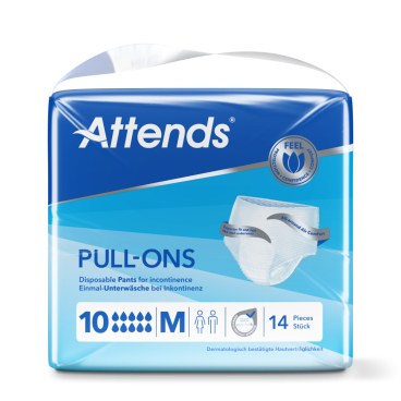 Attends Inkontinenzhosen Pull-Ons 10, weich 1 Packung = 14 Stück, medium - Bild-Darstellung des Produktes 1