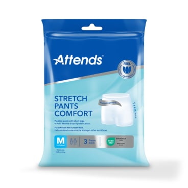 Attends Stretch Pants Comfort Fixierhose, nahtlos 1 Packung = 3 Stück, Größe M, HBU: 70 - 100 cm - Bild-Darstellung des Produktes 1