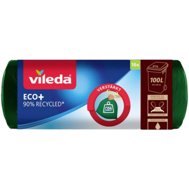 Vileda ECO+ Müllbeutel, 100 Liter, mit Zugband 1 Karton = 20 Rollen à 10 Beutel - Bild-Darstellung des Produktes 1