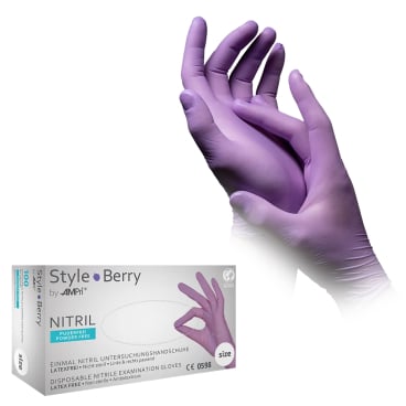 Style Berry Nitrilhandschuhe, puderfrei, lila 1 Packung = 100 Stück, Größe S - Bild-Darstellung des Produktes 1