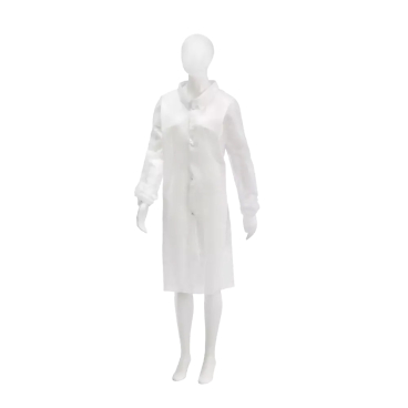 MED-COMFORT Besuchermantel, PP-Vlies, weiß 1 Karton = 50 Stück, Größe L - Bild-Darstellung des Produktes 1