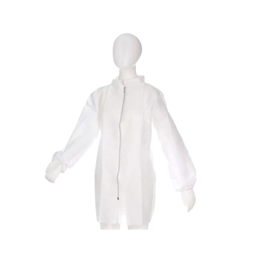 MED-COMFORT Besucherjacke mit Reißverschluss, PP-Vlies, weiß 1 Karton = 100 Stück, Größe XXL - Bild-Darstellung des Produktes 1