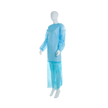 MED-COMFORT Einwegkittel, PP-Vlies, blau 1 Karton = 10 Packungen à 10 Stück - Bild-Darstellung des Produktes 1