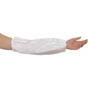 HYGOSTAR® Schutzärmel Polyethylen 1 Packung = 100 Stück, Stärke: 40my, weiß - Bild-Darstellung des Produktes 1