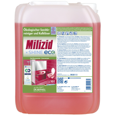 Dr. Schnell MILIZID SHINE ECO Premium-Sanitärreiniger, Konzentrat 10 Liter - Kanister - Bild-Darstellung des Produktes 1