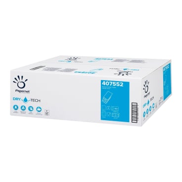 Papernet W-Falz Handtuchpapier, 2-lagig, extrem saugstark, WAVE 1 Karton = 20 Packungen à 100 Blatt - Bild-Darstellung des Produktes 1
