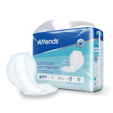 Attends Contours Air Comfort Inkontinenzvorlage Air Comfort 6, 1 Beutel = 35 Stück, 58 cm - Bild-Darstellung des Produktes 1