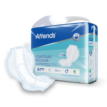 Attends Contours Regular Inkontinenzvorlagen 1 Beutel = 35 Stück, Regular 6, Größe 1 - Bild-Darstellung des Produktes 1