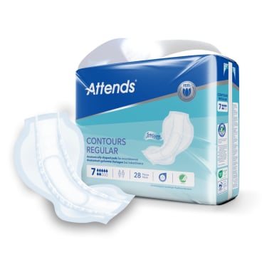 Attends Contours Regular Inkontinenzvorlagen 1 Beutel = 28 Stück, Regular 7, Größe 1 - Bild-Darstellung des Produktes 1