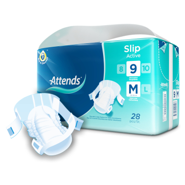 Attends Slip Active 9 Inkontinenzhosen 1 Packung = 28 Stück, medium - Bild-Darstellung des Produktes 1