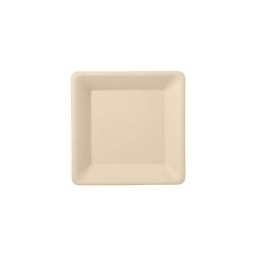 Papstar Einwegteller, Zuckerrohr, 15,5 x 15,5 cm, stabil 1 Packung = 50 Stück - Bild-Darstellung des Produktes 1