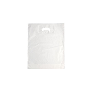 Starpak Griffloch Tragetaschen, HDPE, weiß, 44 cm x 36 cm x 9 cm 1 Packung = 100 Stück - Bild-Darstellung des Produktes 1