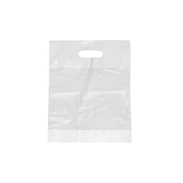 Starpak Griffloch Tragetaschen, HDPE, weiß, 50 cm x 45 cm x 9 cm 1 Packung = 100 Stück - Bild-Darstellung des Produktes 1