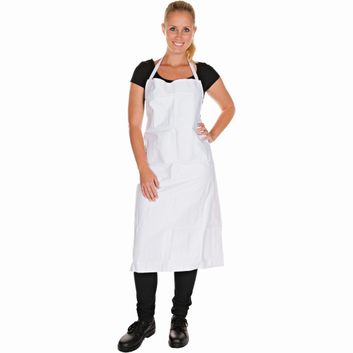 HYGOSTAR® Latzschürze aus Baumwolle, weiß