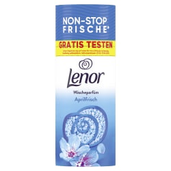 Procter & Gamble Service GmbH Lenor Wäscheparfüm Aprilfrisch, 12 Wochen Frische, Wäscheparfüm für alle Textilien geeignet für den Non-Stop Frischkick, 155 g - Dose 8700216633581