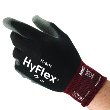 Ansell HyFlex® 11-601 Handschuh, PSA Kategorie 2, schwarz 1 Packung = 12 Paar, Größe 8 - Bild-Darstellung des Produktes 1