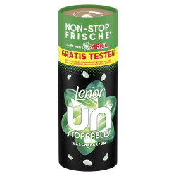 Procter & Gamble Service GmbH Lenor Unstoppables Wäscheparfüm, Non-Stop frischer Duft, Ariel Wäscheparfum mit verleiht bis zu 12 Wochen ein frischen Duft, 155 g - Dose 8700216700764