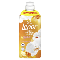 Procter & Gamble Service GmbH Lenor Weichspüler Goldene Orchidee, Wäschepflege mit einer Note ätherischer Öle, 1,239 Liter - Flasche, für ca. 59 Waschladungen 8700216694094