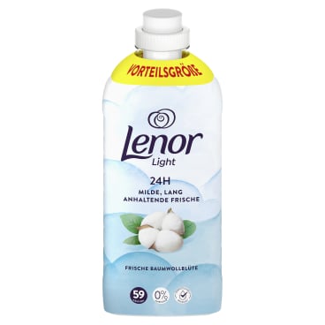 Lenor Light Weichspüler Frische Baumwollblüte 1,239 Liter - Flasche, für ca. 59 Waschladungen - Bild-Darstellung des Produktes 1