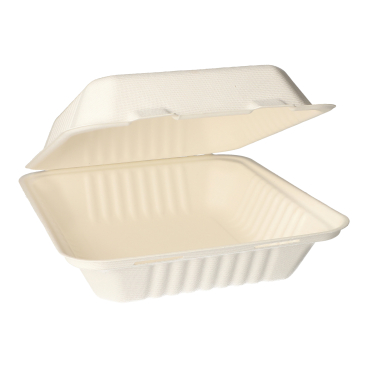 Papstar Menüboxen, Zuckerrohr, ungeteilt, 25 Stück 1 Packung = 25 Stück - Bild-Darstellung des Produktes 1