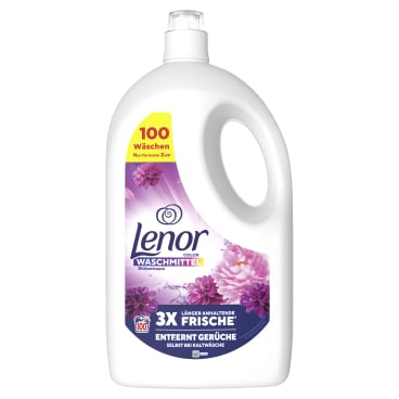 Lenor Color Flüssigwaschmittel Amethyst Blütentraum 4,5 Liter - Flasche, für ca. 100 Waschladungen - Bild-Darstellung des Produktes 1
